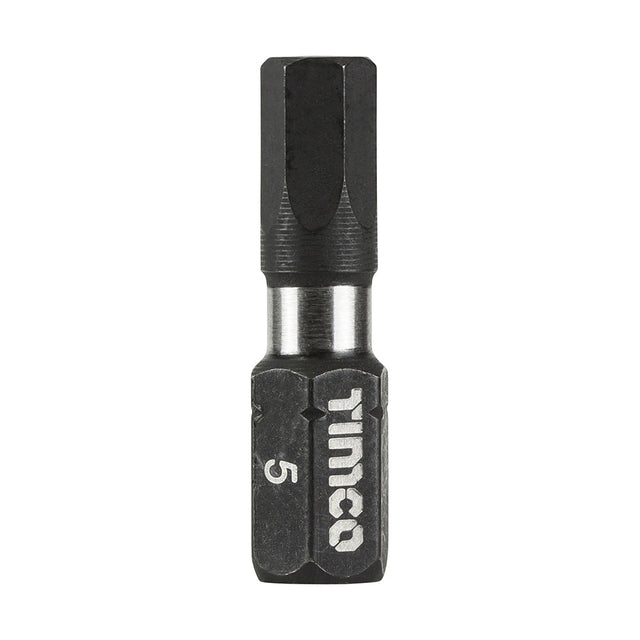 This is an image of Timco - Impact Driver Bits - Hex 5.0 x 25 (10 Pieces Handy Bit Pack) 5HX25X6