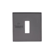 High quality image of Sorrento - Key Escutcheon Square Matt Black | Sku. 5m-4048-q-153 | Trade Door Handles, Kendal.