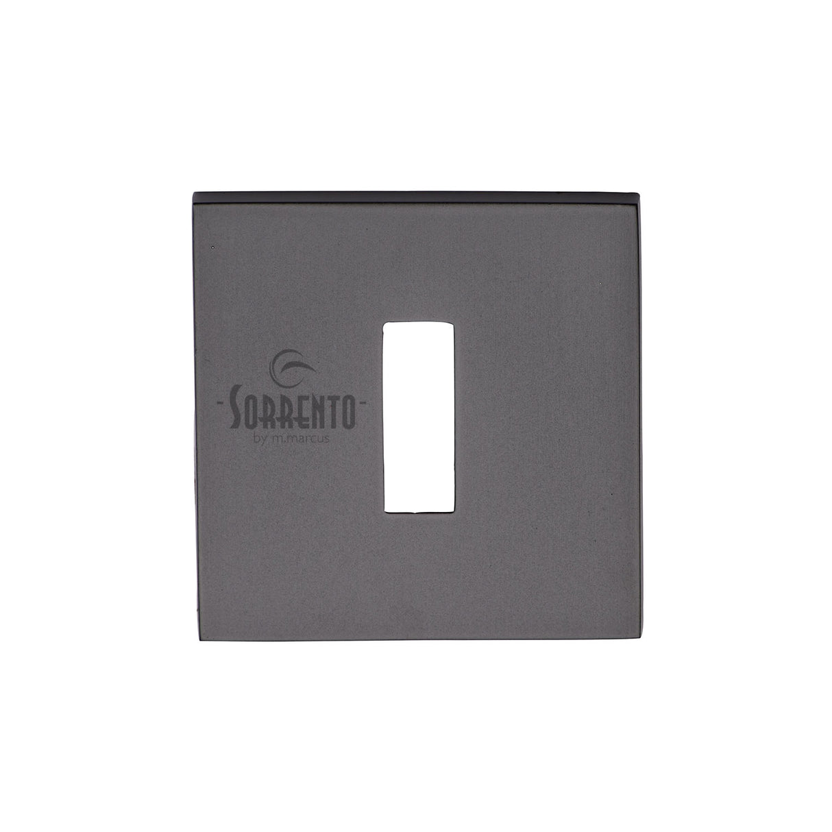 High quality image of Sorrento - Key Escutcheon Square Matt Black | Sku. 5m-4048-q-153 | Trade Door Handles, Kendal.