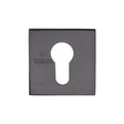High quality image of Sorrento - Cylinder Escutcheon Square Matt Black | Sku. 5m-4049-q-153 | Trade Door Handles, Kendal.