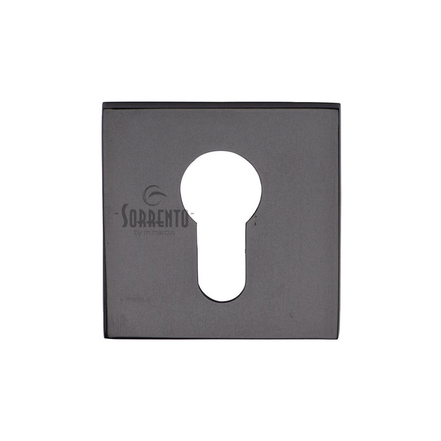 High quality image of Sorrento - Cylinder Escutcheon Square Matt Black | Sku. 5m-4049-q-153 | Trade Door Handles, Kendal.
