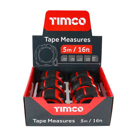 This is an image of Timco - Tape Measure 5m/16ft x 25mm 5MTAPEM