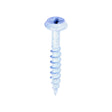 This is an image of Timco - Rainwater Screws - PZ - Low Profile Pan - Exterior - White 6.0 x 40mm - (200 PCS Box) 60040CLARWBX