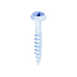This is an image of Timco - Rainwater Screws - PZ - Low Profile Pan - Exterior - White 6.0 x 40mm - (200 PCS Box) 60040CLARWBX