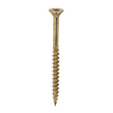 This is an image of Timco - C2 Clamp-Fix Screws - TX - Double Countersunk with Ribs - Twin-Cut - Yellow 6.0 x 80mm - (200 PCS Box) 60080C2C