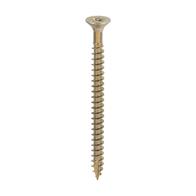 This is an image of Timco - Classic Multi-Purpose Screws - PZ - Double Countersunk - Yellow 6.0 x 80mm - (200 PCS Box) 60080CLAF
