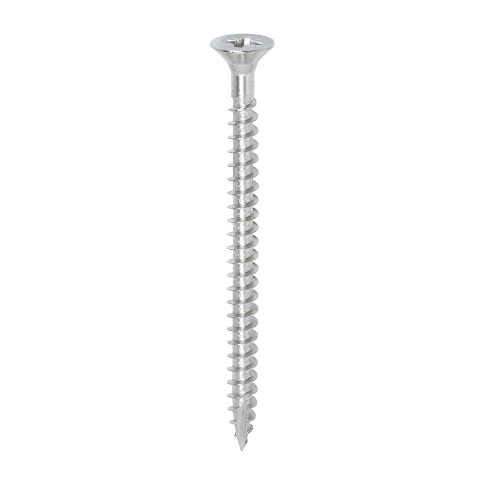 This is an image of Timco - Classic Multi-Purpose Screws - PZ - Double Countersunk - A2 Stainless Steel 6.0 x 80mm - (200 PCS Box) 60080CLASS