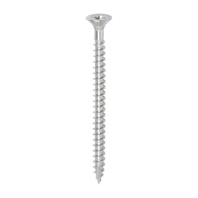 This is an image of Timco - Classic Multi-Purpose Screws - PZ - Double Countersunk - A2 Stainless Steel 6.0 x 80mm - (200 PCS Box) 60080CLASS
