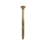 This is an image of Timco - Velocity Premium Multi-Use Screws - PZ - Double Countersunk - Yellow 6.0 x 80mm - (200 PCS Box) 60080VY