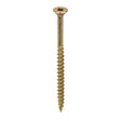 This is an image of Timco - C2 Clamp-Fix Screws - TX - Double Countersunk with Ribs - Twin-Cut - Yellow 6.0 x 90mm - (100 PCS Box) 60090C2C