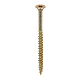 This is an image of Timco - C2 Clamp-Fix Screws - TX - Double Countersunk with Ribs - Twin-Cut - Yellow 6.0 x 90mm - (100 PCS Box) 60090C2C