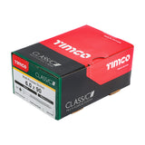 This is an image of Timco - Classic Multi-Purpose Screws - PZ - Double Countersunk - Yellow 6.0 x 90mm - (100 PCS Box) 60090CLAF