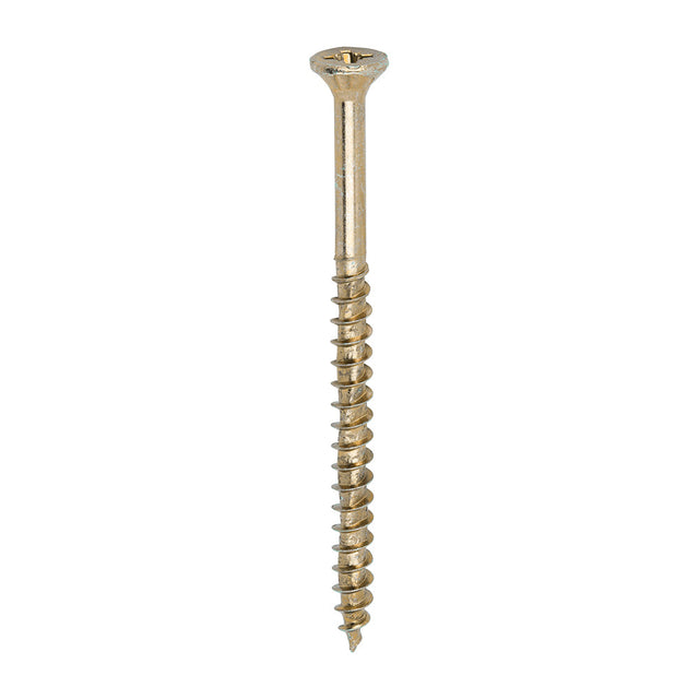This is an image of Timco - Velocity Premium Multi-Use Screws - PZ - Double Countersunk - Yellow 6.0 x 90mm - (100 PCS Box) 60090VY