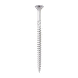 This is an image of Timco - C2 Exterior Strong-Fix Screws - PZ - Double Countersunk with Ribs - Twin-Cut - Silver 6.0 x 100mm - (60 PCS Tub) 60100C2S