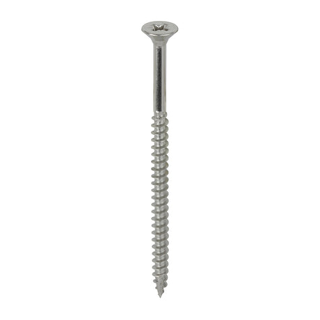 This is an image of Timco - Classic Multi-Purpose Screws - PZ - Double Countersunk - A4 Stainless Steel 6.0 x 100mm - (100 PCS Box) 60100CLA4