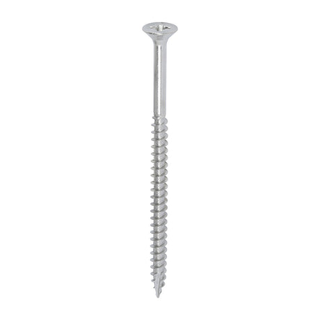 This is an image of Timco - Classic Multi-Purpose Screws - PZ - Double Countersunk - A2 Stainless Steel 6.0 x 100mm - (100 PCS Box) 60100CLASS