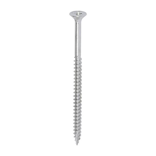 This is an image of Timco - Classic Multi-Purpose Screws - PZ - Double Countersunk - A2 Stainless Steel 6.0 x 100mm - (100 PCS Box) 60100CLASS