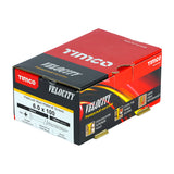 This is an image of Timco - Velocity Premium Multi-Use Screws - PZ - Double Countersunk - Yellow 6.0 x 100mm - (100 PCS Box) 60100VY