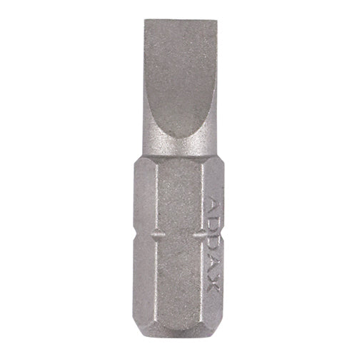 This is an image of Timco - S2 Driver Bits - SL 6.0 x 1.0 x 25 (2 Pieces Blister Pack) 6010SL25GB