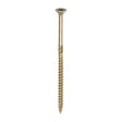 This is an image of Timco - C2 Clamp-Fix Screws - TX - Double Countersunk with Ribs - Twin-Cut - Yellow 6.0 x 120mm - (100 PCS Box) 60120C2C