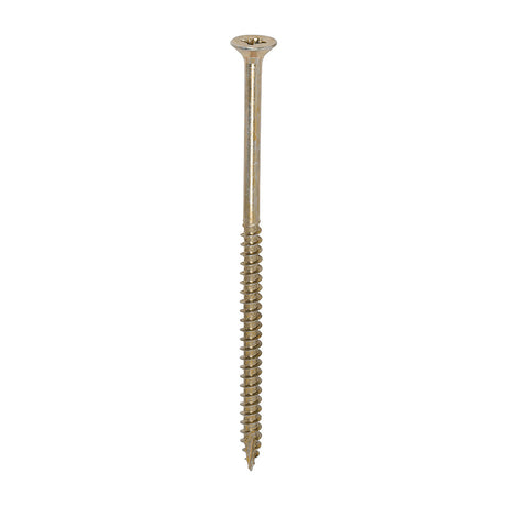 This is an image of Timco - Classic Multi-Purpose Screws - PZ - Double Countersunk - Yellow 6.0 x 120mm - (100 PCS Box) 60120CLAF