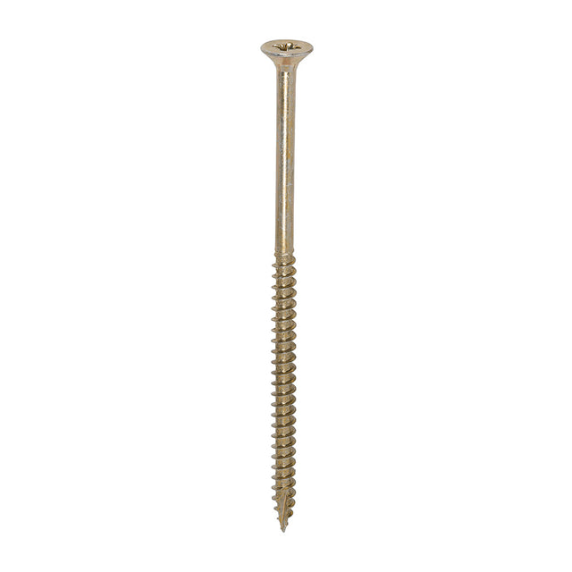 This is an image of Timco - Classic Multi-Purpose Screws - PZ - Double Countersunk - Yellow 6.0 x 120mm - (100 PCS Box) 60120CLAF