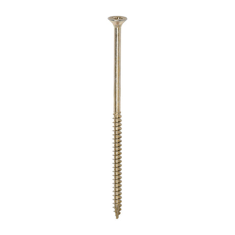 This is an image of Timco - Classic Multi-Purpose Screws - PZ - Double Countersunk - Yellow 6.0 x 130mm - (100 PCS Box) 60130CLAF
