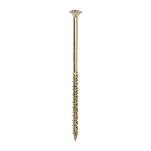 This is an image of Timco - Classic Multi-Purpose Screws - PZ - Double Countersunk - Yellow 6.0 x 130mm - (100 PCS Box) 60130CLAF