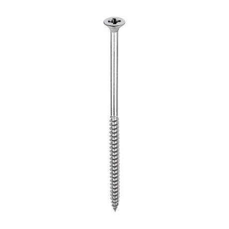 This is an image of Timco - Classic Multi-Purpose Screws - PZ - Double Countersunk - A2 Stainless Steel 6.0 x 130mm - (100 PCS Box) 60130CLASS