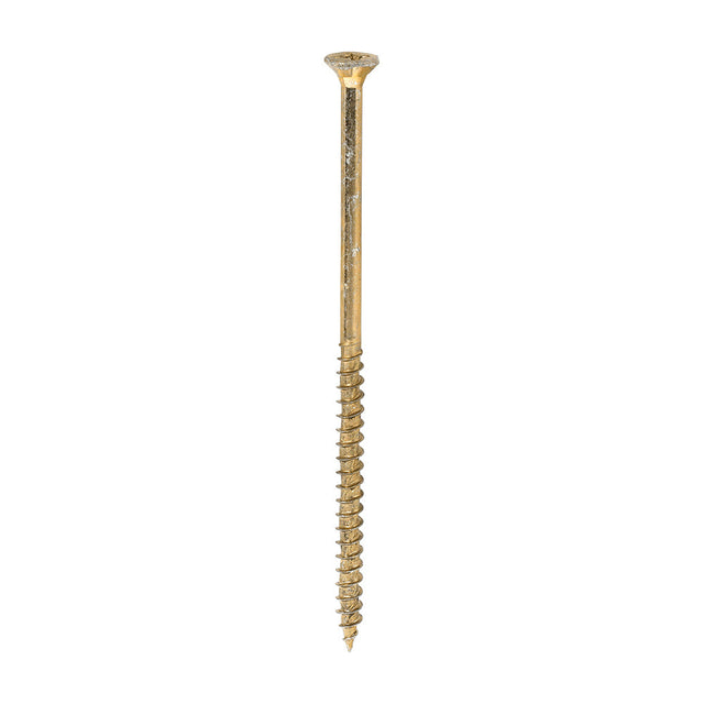 This is an image of Timco - Velocity Premium Multi-Use Screws - PZ - Double Countersunk - Yellow 6.0 x 130mm - (100 PCS Box) 60130VY