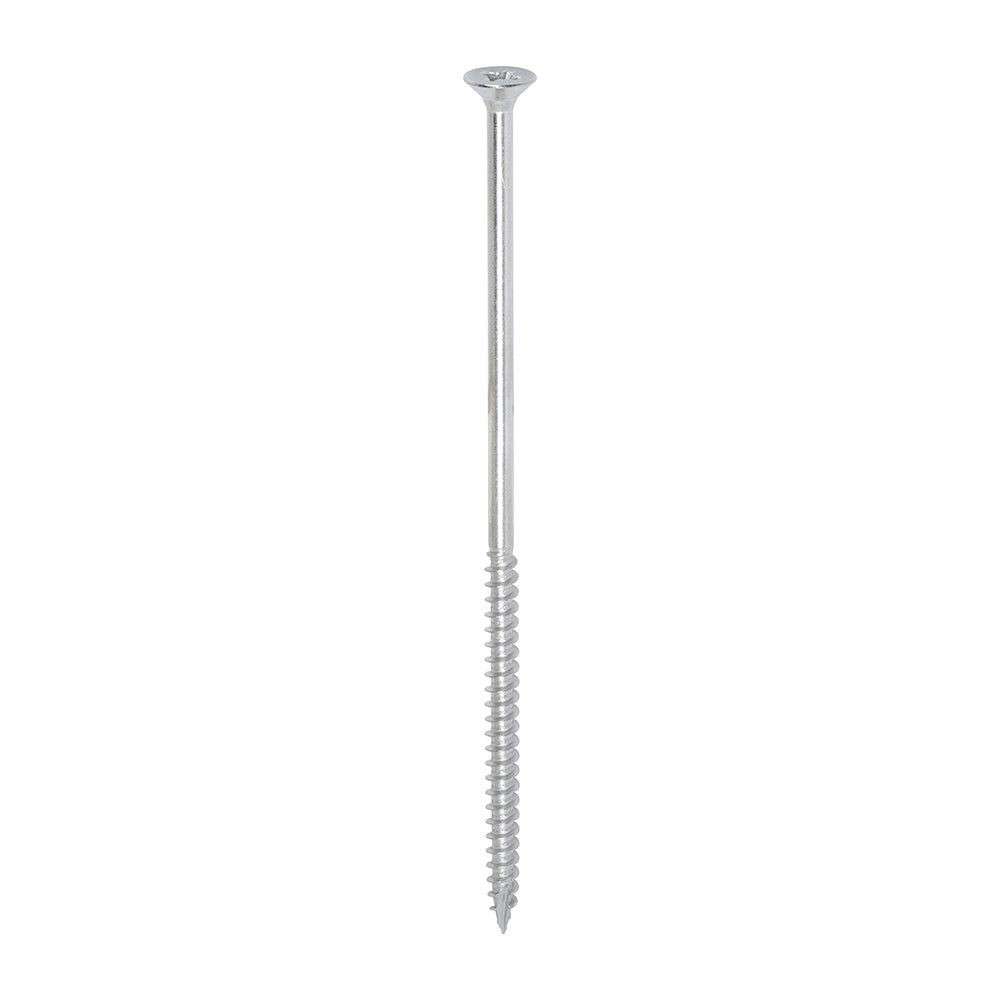 This is an image of Timco - Classic Multi-Purpose Screws - PZ - Double Countersunk - A2 Stainless Steel 6.0 x 150mm - (100 PCS Box) 60150CLASS