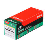 This is an image of Timco - C2 Strong-Fix Screws - PZ - Double Countersunk - Twin-Cut - Yellow 6.0 x 200mm - (100 PCS Box) 60200C2