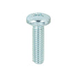 This is an image of Timco - Metric Threaded Machine Screws - PZ - Pan Head - Zinc M6 x 20mm - (100 PCS Box) 6020PPM