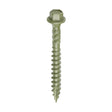 This is an image of Timco - Timber Frame Construction & Landscaping Screws - Hex - Exterior - Green Organic 6.7 x 60mm - (50 PCS Box) 60IN