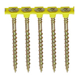 This is an image of Timco - Solo Collated Chipboard & Woodscrews - PH - Double Countersunk - Yellow 4.5 x 60mm - (500 PCS Box) 60SCOLY