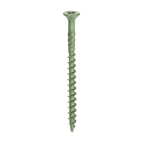This is an image of Timco - Decking Screws - PZ - Double Countersunk - Exterior - Green 4.5 x 60mm - (200 PCS Box) 60TDECK