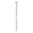 This is an image of Timco - Timber Frame Construction & Landscaping Screws - Hex - Exterior - Silver Organic 6.0 x 100mm - (10 PCS TIMbag) 6100INI