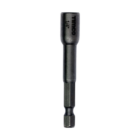 This is an image of Timco - Magnetic Socket Driver Bit - Hex 1/4 x 65 (1 Each Blister Pack) 635SDB
