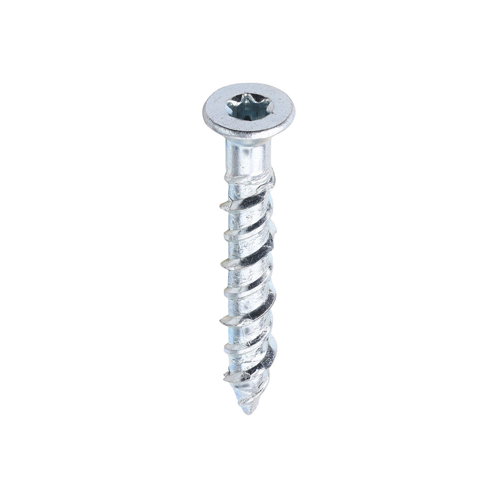 This is an image of Timco - Masonry Screws - TX - Countersunk - Zinc 6.0 x 40mm - (100 PCS Box) 640MFCSK