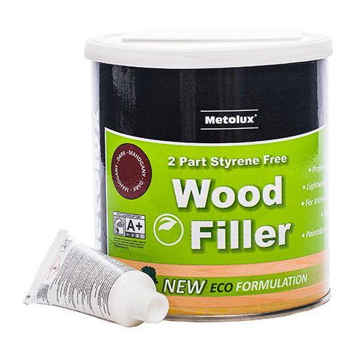 This is an image of Timco - Metolux 2 Part Styrene Free Wood Filler - Redwood 275ml (1 Each Tin) 65443