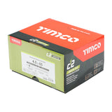 This is an image of Timco - C2 Deck-Fix Screws - TX - Countersunk with Ribs - Twin-Cut - Green 4.5 x 65mm - (1000 PCS Box) 65C2DIND