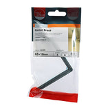 This is an image of Timco - Corner Braces - Zinc 65 x 65 x 16mm - (4 PCS TIMpac) 65CBRP