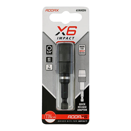 This is an image of Timco - Impact Quick Release Adaptor 65mm (1 Each Blister Pack) 65MAQX6