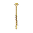 This is an image of Timco - Advanced Coach Screws - Hex Flange - Yellow 6.0 x 60mm - (110 PCS TIMbag) 660SCSYB