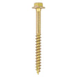 This is an image of Timco - Solo Coach Screws - Hex Flange - Yellow 6.0 x 70mm - (10 PCS TIMpac) 670SCSYP
