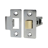 This is an image of Timco - Economy Tubular Latch - Nickel 79.5 case / 57.5 backset (1 Each Plain Bag) 675647