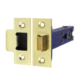 This is an image of Timco - Architectural Tubular Latch - Electro Brass & Satin Nickel 103 case / 82.5 backset (1 Each TIMbag) 675673P