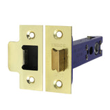 This is an image of Timco - Architectural Tubular Latch - Electro Brass & Satin Nickel 103 case / 82.5 backset (1 Each TIMbag) 675673P