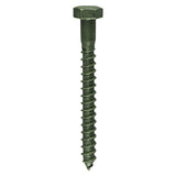 This is an image of Timco - Coach Screws - Hex - Exterior - Green 6.0 x 75mm - (10 PCS Bag) 675INCSB