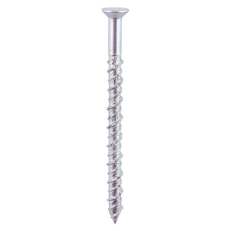 This is an image of Timco - Masonry Screws - TX - Countersunk - Zinc 6.0 x 80mm - (100 PCS Box) 680MFCSK